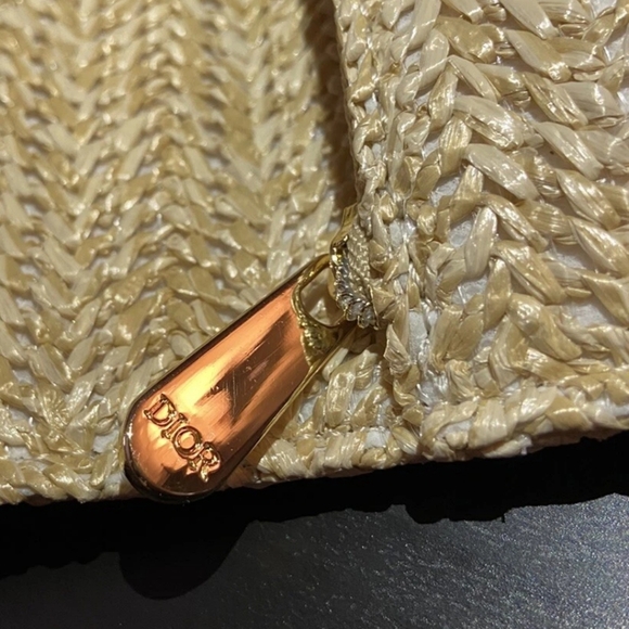 DIOR raffia Clutch Pouch - Picture 5 of 6